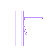 Buildings Turnstiles Tripod Line Art Illustration Svg, Free Vectors File